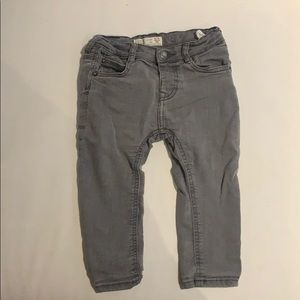 Zara baby skinny jeans in faded grey wash.